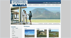 Desktop Screenshot of imobiliariapardinho.com.br